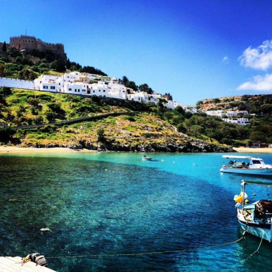 Aphrodite White Studios Lindos Exteriér fotografie